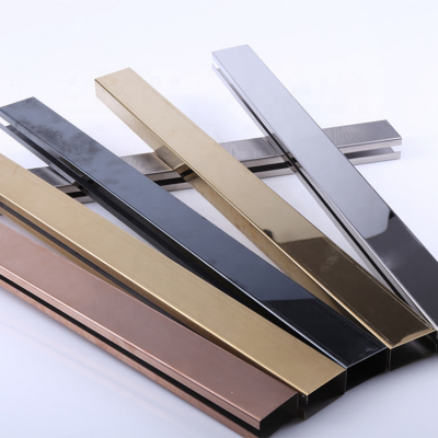 Mat finished gold metal strip decorative louver stainless steel