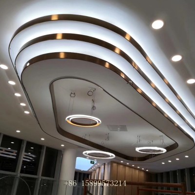 Ceiling Stainless Steel Curved Strip Decorative Tile Trim