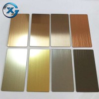 Provide customer design 0.8mm brushed 201 stainless steel for wall panel