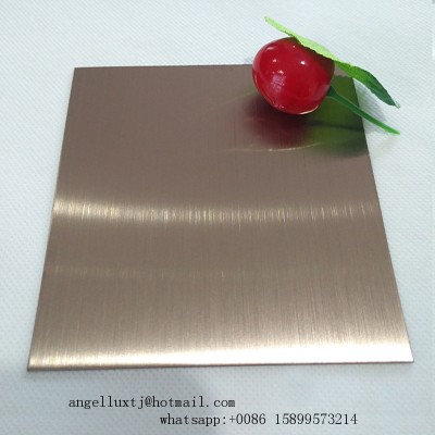 Bronze+brushed finish decorative stainless steel sheet price