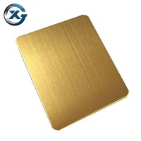 Metal decoration customer color 1.2mm bronze finish stainless steel sheet