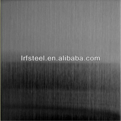 No.4 Satin Finish Black Stainless Steel Sheet 304