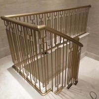 Interior Metal Stair Railing Modern Design Stainless Steel Balustrade